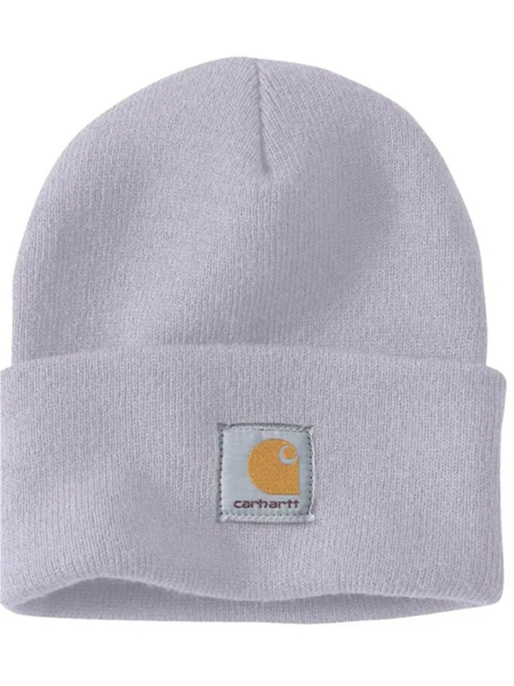 Carhartt Light Lavender Beanie with Logo Patch